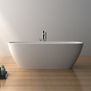 SW-174 Round Freestanding Bathtub Shown Installed with Separate Faucet