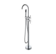 BF-112CH Freestanding Bathtub Filler Faucet with Shower Sprayer Shown in Chrome Finish