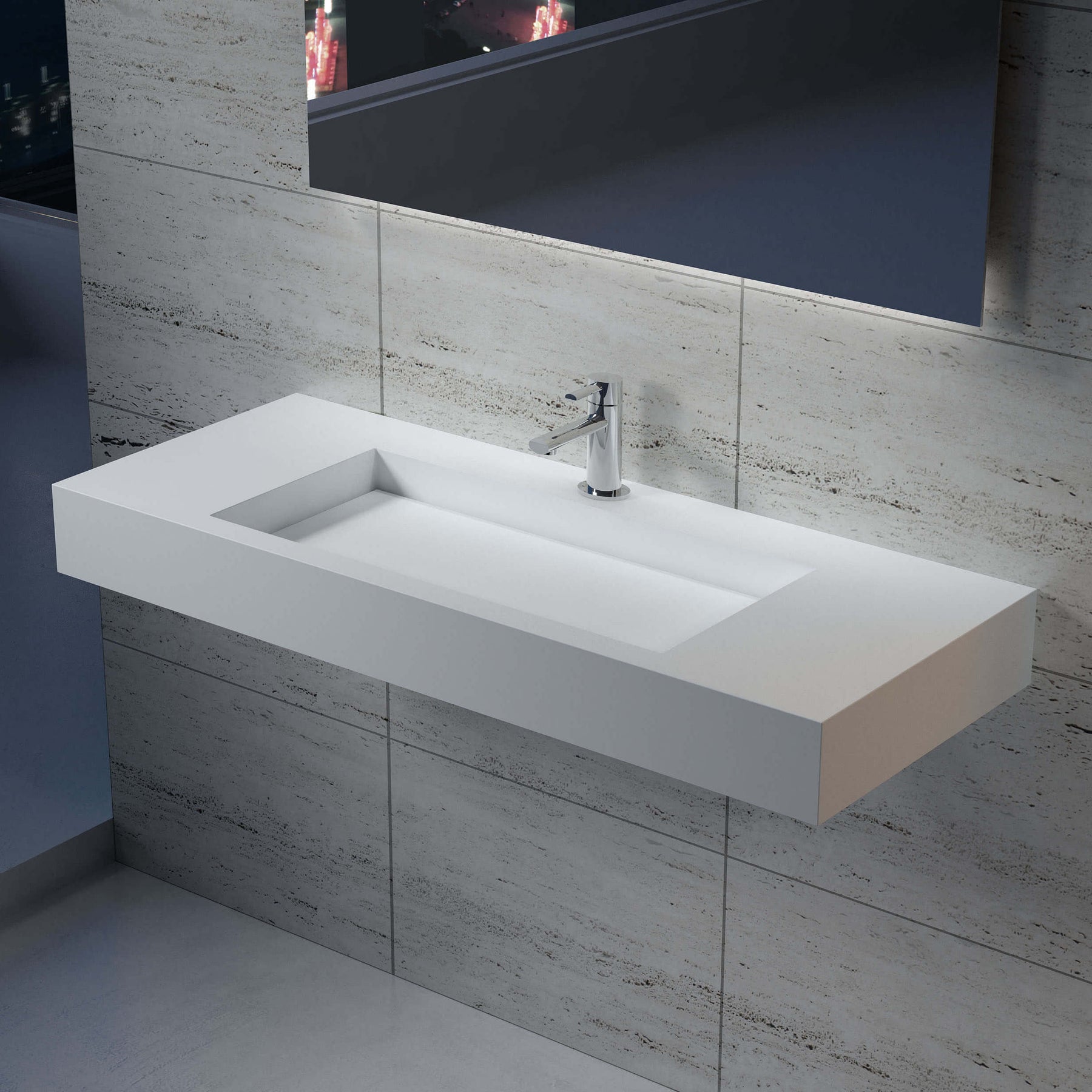 Large Wall Mounted Sink DW-119 – ADM Bathroom