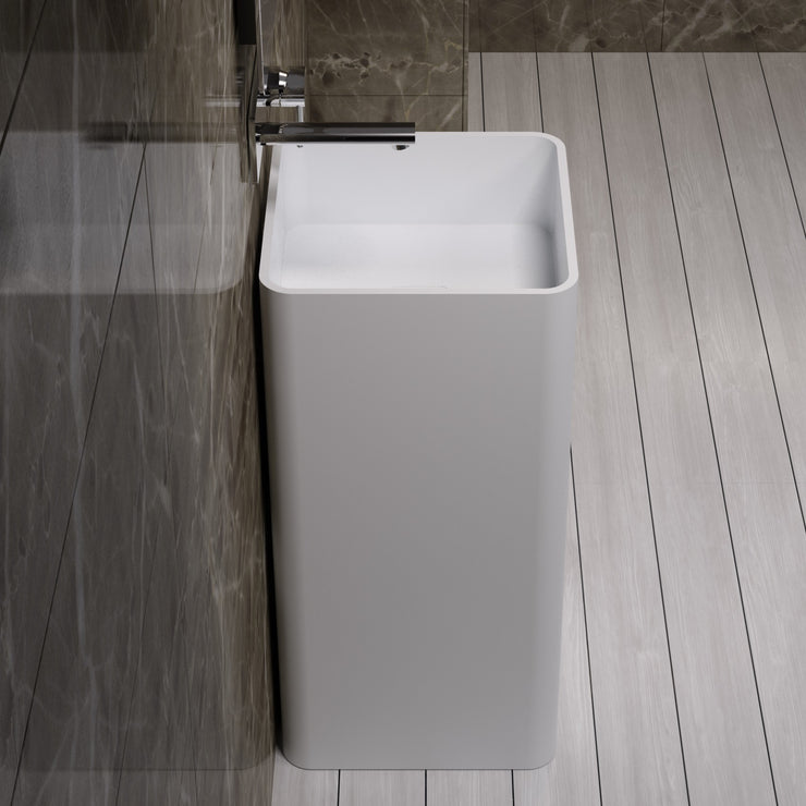 DW-107 Square Freestanding Sink Shown